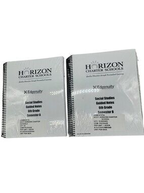 Horizon Charter Schools Edgenuity 6th Social Studies Guided Notes Semester A & B